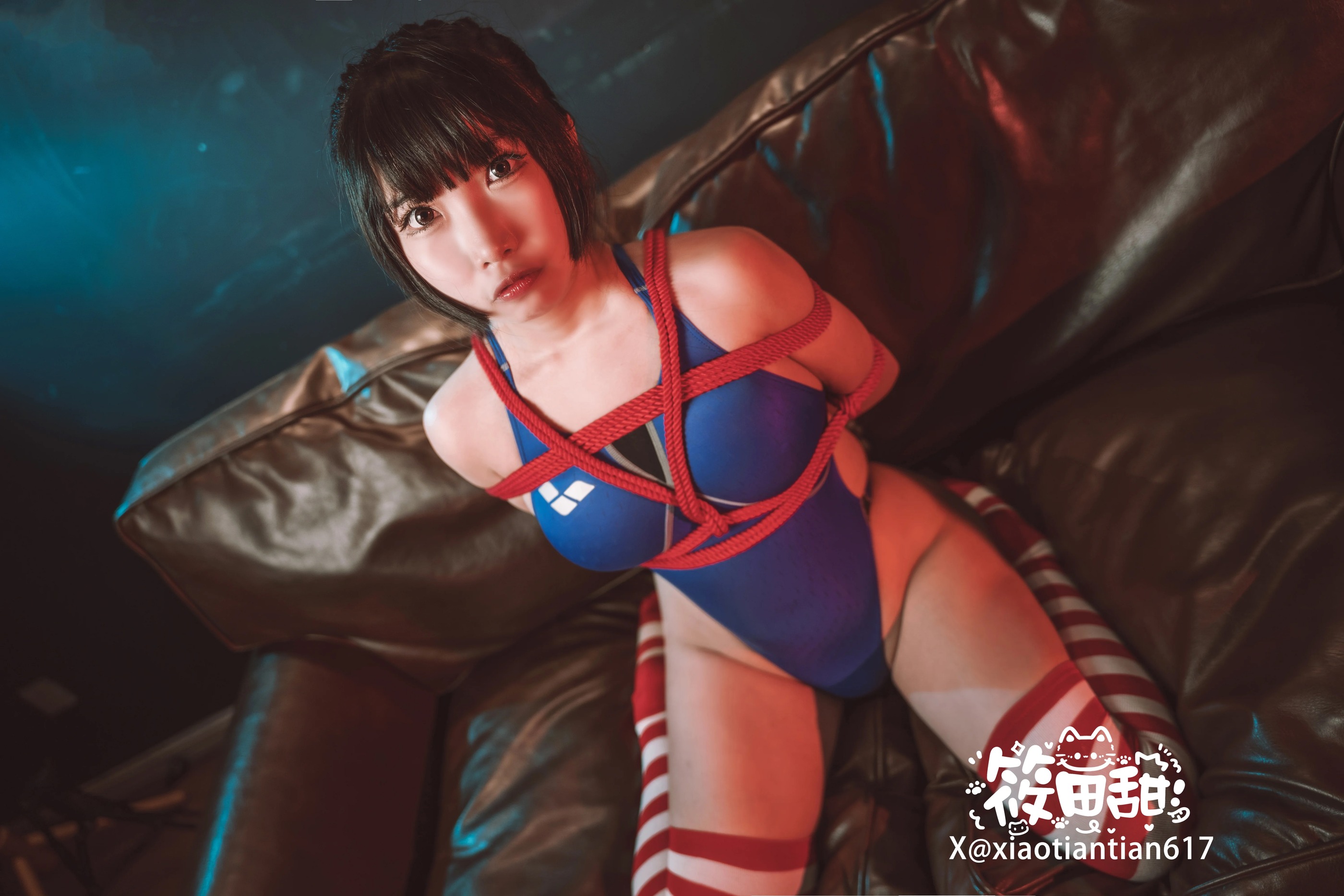 图片[1]-香草奶喵 – NO.015 (筱田甜) 竞泳绳艺[44P]-XikXak